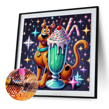 Load image into Gallery viewer, Diamond Painting - Full Round - Scooby-Doo and ice cream (30*30CM)