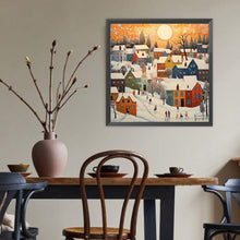 Load image into Gallery viewer, Diamond Painting - Full Round - Twilight house town (40*40CM)