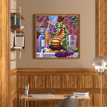 Load image into Gallery viewer, Diamond Painting - Full Round - Washing green dragon (50*50CM)