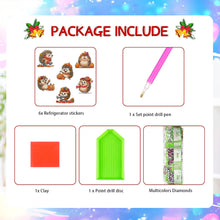 Load image into Gallery viewer, 6Pcs Acrylic Special Shape Pumpkin Squirrel Diamond Painting Fridge Magnets