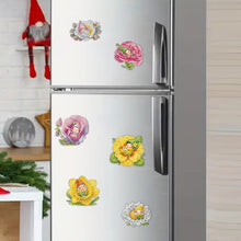 Load image into Gallery viewer, 6Pcs Acrylic Special Shape Bud Gnome Diamond Painting Fridge Magnets for Home