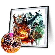 Load image into Gallery viewer, Diamond Painting - Full Round - Halloween horror night (40*40CM)
