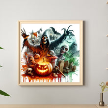 Load image into Gallery viewer, Diamond Painting - Full Round - Halloween horror night (40*40CM)