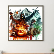Load image into Gallery viewer, Diamond Painting - Full Round - Halloween horror night (40*40CM)