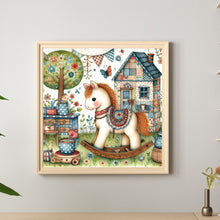Load image into Gallery viewer, Diamond Painting - Full Round - Cartoon pony warm life (50*50CM)