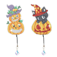 Load image into Gallery viewer, 2Pcs Special Shape Pumpkin 5D DIY Diamond Painting Bookmark for Reading Day Gift