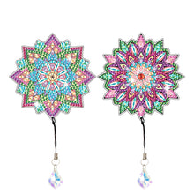 Load image into Gallery viewer, 2Pcs Special Shape Colorful Mandala Diamond Painting Bookmark Art Projects