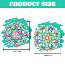 Load image into Gallery viewer, 2Pcs Special Shape Colorful Mandala Diamond Painting Bookmark Art Projects