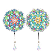 Load image into Gallery viewer, 2Pcs Special Shape Colorful Mandala Diamond Painting Bookmark Art Projects
