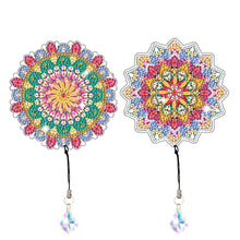 Load image into Gallery viewer, 2Pcs Special Shape Colorful Mandala Diamond Painting Bookmark Art Projects