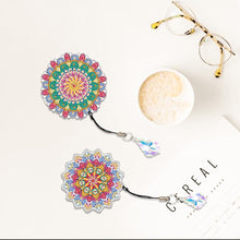 Load image into Gallery viewer, 2Pcs Special Shape Colorful Mandala Diamond Painting Bookmark Art Projects