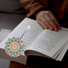 Load image into Gallery viewer, 2Pcs Special Shape Colorful Mandala Diamond Painting Bookmark Art Projects