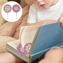 Load image into Gallery viewer, 2Pcs Special Shape Colorful Mandala Diamond Painting Bookmark Art Projects