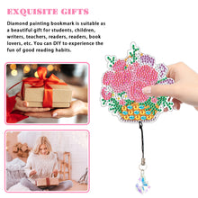 Load image into Gallery viewer, 2Pcs Special Shape Bouquet 5D DIY Diamond Painting Bookmark for Reading Day Gift