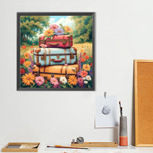 Load image into Gallery viewer, Diamond Painting - Full Round - Flowers and suitcases (40*40CM)