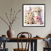 Load image into Gallery viewer, Diamond Painting - Full Round - Balloon roses and cakes (40*40CM)