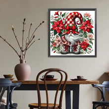 Load image into Gallery viewer, Diamond Painting - Full Round - Poinsettia Christmas gnome (40*40CM)