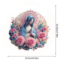 Load image into Gallery viewer, Acrylic Mother Mary 5D DIY Diamond Painting Dots Pendant for Garden Window Decor