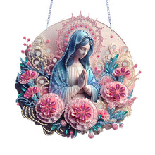 Load image into Gallery viewer, Acrylic Mother Mary 5D DIY Diamond Painting Dots Pendant for Garden Window Decor