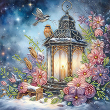 Load image into Gallery viewer, Diamond Painting - Partial Special Shaped - Snow lantern (30*30CM)