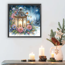 Load image into Gallery viewer, Diamond Painting - Partial Special Shaped - Snow lantern (30*30CM)