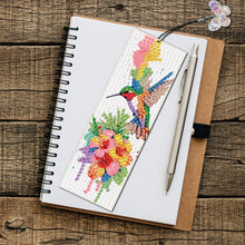 Load image into Gallery viewer, 3Pcs Special Shape Hummingbird Flower DIY Diamond Painting Bookmarks Kits