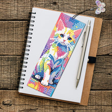 Load image into Gallery viewer, 3Pcs Special Shape Cat DIY Diamond Painting Bookmarks Kits for Bookworms