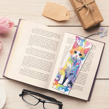 Load image into Gallery viewer, 3Pcs Special Shape Cat DIY Diamond Painting Bookmarks Kits for Bookworms