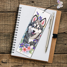 Load image into Gallery viewer, 3Pcs Special Shape Dog Flower DIY Diamond Painting Bookmarks Kits for Bookworms