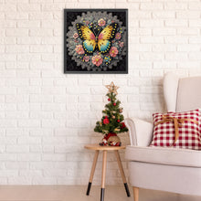 Load image into Gallery viewer, Diamond Painting - Partial Special Shaped - Flower butterfly (30*30CM)