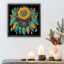 Load image into Gallery viewer, Diamond Painting - Partial Special Shaped - Sunflower dream catcher (30*30CM)