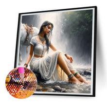 Load image into Gallery viewer, Diamond Painting - Full Round - Horse-training woman (30*30CM)