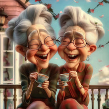 Load image into Gallery viewer, Diamond Painting - Full Round - Happy grandma (40*40CM)