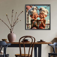 Load image into Gallery viewer, Diamond Painting - Full Round - Happy grandma (40*40CM)