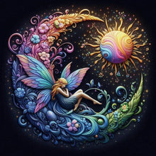Load image into Gallery viewer, Diamond Painting - Full Round - Star and moon fairy (30*30CM)