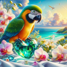 Load image into Gallery viewer, Diamond Painting - Full Round - Parrot by the sea (30*30CM)