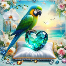 Load image into Gallery viewer, Diamond Painting - Full Round - Parrot by the sea (30*30CM)