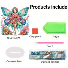 Load image into Gallery viewer, Acrylic Butterfly Fairy Girl 5D DIY Diamond Art Tabletop Decorations Home Decor