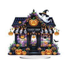 Load image into Gallery viewer, Acrylic Halloween Haunted Shop DIY Diamond Painting Home Desktop Ornaments Kit