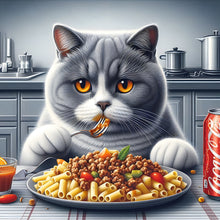 Load image into Gallery viewer, Diamond Painting - Full Round - Funny cat (30*30CM)