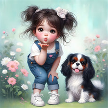 Load image into Gallery viewer, Diamond Painting - Full Round - Cute pet kid (30*30CM)