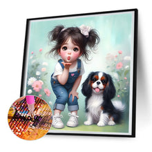 Load image into Gallery viewer, Diamond Painting - Full Round - Cute pet kid (30*30CM)