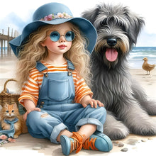 Load image into Gallery viewer, Diamond Painting - Full Round - Cute pet child (30*30CM)