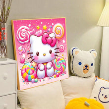 Load image into Gallery viewer, Diamond Painting - Full Round - Sweet Hello Kitty (40*40CM)