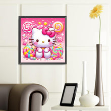 Load image into Gallery viewer, Diamond Painting - Full Round - Sweet Hello Kitty (40*40CM)