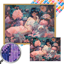 Load image into Gallery viewer, AB Diamond Painting - Full Square - Flower woman (50*40CM)