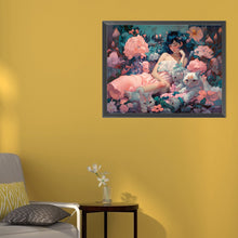 Load image into Gallery viewer, AB Diamond Painting - Full Square - Flower woman (50*40CM)