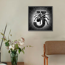 Load image into Gallery viewer, Diamond Painting - Full Round - Spider letter J (30*30CM)