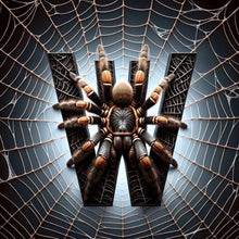 Load image into Gallery viewer, Diamond Painting - Full Round - Spider letter W (30*30CM)
