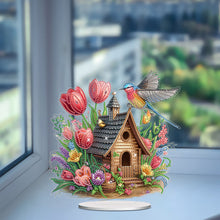 Load image into Gallery viewer, Tulip Cottage Acrylic Special Shape DIY Diamond Painting Desktop Ornaments